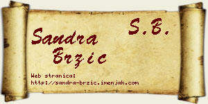 Sandra Brzić vizit kartica